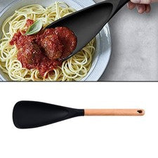 Cuchara de cocina de silicona Scraper Style 34x7 cm ranura de ancho para una creación eficiente