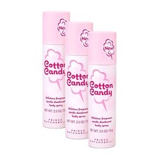 3 Botellas Prince Matchabelli Algodón Caramelo 2.5oz Spray Corporal Mujer Perfume Niebla