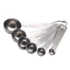 6 piezas cucharas cucharas medidoras utensilios de cocina acero inoxidable cucharas de cocina