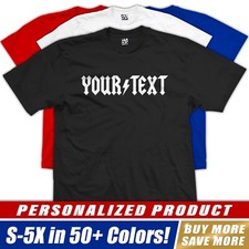 Camiseta Parodia AC/DC PERSONALIZADA | Estilo ACDC Fuente Rock Banda Diseño Logotipo Personalizado