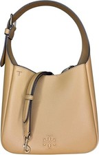 Bolso de hombro holgado pequeño Thea de cuero granulado para mujer Tory Burch tiramisú