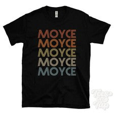 CAMISETA MOYCE ESTILO RETRO REPETIDO Hombre y Mujer Novedad Genial Nombre Regalo