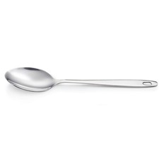 Cuchara para servir, acero inoxidable, con ojal, 32 cm de largo, 10 x 7 cm Laffe