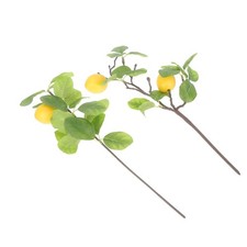 2 piezas elegantes ramas de plástico de imitación decoración del hogar para decoración artística