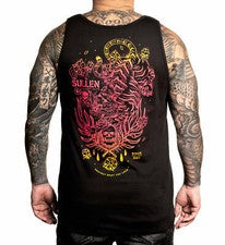 Camiseta sin mangas Sullen Art Collective estilo tigre degradado tatuaje tradicional SCM4002