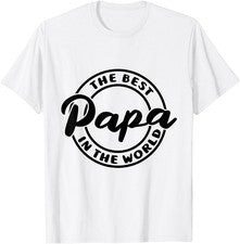 Camiseta El Mejor Papa del Mundo Padre Divertido Papá Humor Para Papá