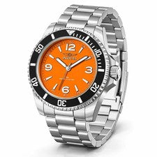 Reloj Hombre Invicta Specialty Velario 41mm Plateado/Naranja 69714 ¡Nuevo En Caja!