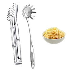 Juego de 2 cucharas de harina y clip de pasta de acero inoxidable 201 utensilios de cocina