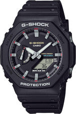 Reloj Casio GA2100RL-1A G-Shock Analógico-Digital con Elegantes Acentos en Rojo