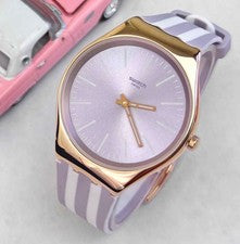 Reloj SWATCH SKIN Irony SYXG130 SIMPLEMENTE BEACHY Ultra-Fino Inoxidable Silicona 38mm