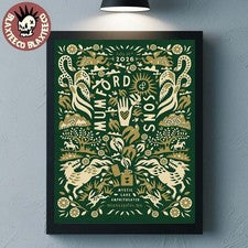 Póster exclusivo de Mumford And Sons Minneapolis MN 2026 en Mystic Lake Amphitheate