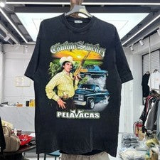 Camiseta Chalino Sánchez Pelavacas Estilo Clásico Reimpresión Digital S-5XL
