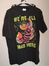 Camiseta Disney Unisex Negra Mangas Cortas Talla Grande Con Diseño Gráfico