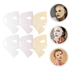 6 piezas fundas de mascarilla facial de silicona reutilizables para el cuidado de la piel e hidratación