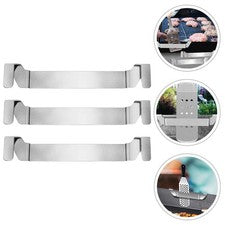 Estante de herramientas para barbacoa de acero inoxidable para utensilios de cocina 3 piezas porta espátulas para parril