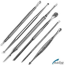 6er Cuidado Facial Set Elevador de Espinillas Extractor Mitesserentferner NATRA