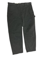 Pantalones Mutual Weave Bowleg Hombres 38x29 Gris Volcánico Chino Martillo Lazo Suave Comodidad