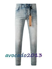 NUEVO KSUBI Para hombres Azul Claro Letra Bordada Pantalones High Street Moda Pantalones