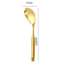 Juego de utensilios de cocina de acero inoxidable dorado con pala de cocina y utensilios de cocina