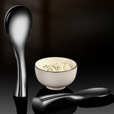 Cuchara de arroz de acero inoxidable 304 utensilios de cocina para el hogar soporte