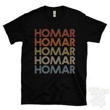 CAMISETA HOMAR ESTILO RETRO REPETIDO Hombre y Mujer Novedad Genial Nombre Regalo