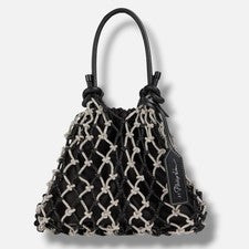 Bolso de Mano 3.1 Phillip Lim Para Mujer Negro Macramé Adornado con Cristal