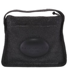 Bolso de Hombro T by Alexander Wang Grande Efecto Rafia Ryan 20224K41M-NEGRO