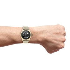 Oozoo Reloj Pulsera Hombre Relojes C10959 Análogo Metal Mesh Oro UOC10959