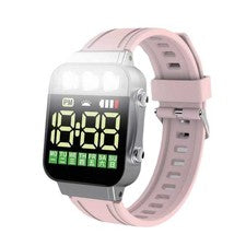 1X(Relojes Electrónicos LED Deportivos Linterna Recargable USB Estudiante Sport1387