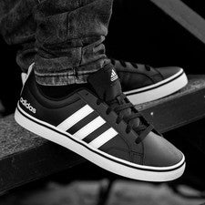 Adidas VS Pace 2.0 Hombre Entrenadores Negro Blanco Talla Uk 7.5,8,8.5,9.5,10,10.5