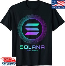 Camiseta Solana Coin, Solana SOL Coin Crypto Logo Blockchain Sol Camiseta para Sostener