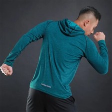 Camisa De Manga Larga Para Hombres Sudaderas Con Capucha Moda Deportivo Delgado
