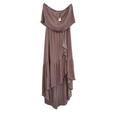 Nuevo con etiquetas Vestido Midi Naked Zebra Sin Tirantes Alto Bajo Para Mujer Pequeño Púrpura Boho Chic Y2K