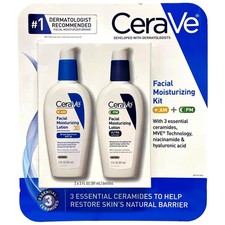 Loción hidratante facial CeraVe AM/PM paquete múltiple, 3 oz., paquete de 2