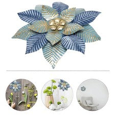 Decoraciones colgantes para hogar flores pared delicado colgante arte en metal