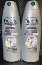 Lote de 2 Champú Anticaspa Garnier Fructis Cuidado del Cabello Exfoliante Limpieza Intensa