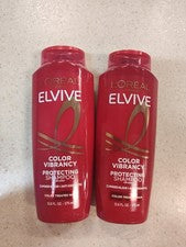 Paquete de 2 champúes protectores de vibración L'Oreal Paris Elvive Color, 12,6 fl oz