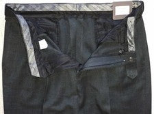 ¡NUEVO! $80 ENRO Diseñador Hombre GRIS Poliéster Vestido Pantalones Talla 36 (sin dobladillo)*