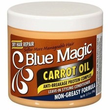 Blue Magic Cuidado del Cabello - Aceite de Zanahoria Anti Rotura Deja en Acondicionador de Peinado 390
