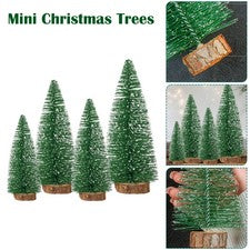 8 PIEZAS Mini Árboles de Navidad Artificiales Mesa Realista Vacaciones Hogar Decoración Reino Unido