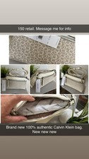 Bolso de Hombro Calvin Klein Para Mujer Mediano Crema/Tostado Colección Primavera/Verano