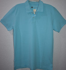 Polo Aeropostale M AZUL PISCINA Manga Corta Ligero Nuevo con Etiquetas Informal