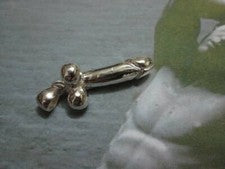 Pene Polla colgante de Plata maciza 925- artesanía