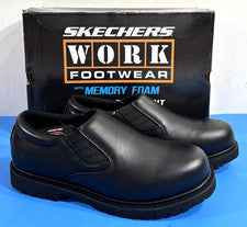 NUEVO EN CAJA 11 R ZAPATOS DE TRABAJO PARA HOMBRES SKETCHERS ALGODÓN WESTSONG 200250 NEGROS