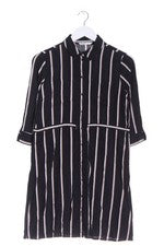 Vestido camisero ONLY estampado de rayas casual elegante mujer viscosa negro blanco 36