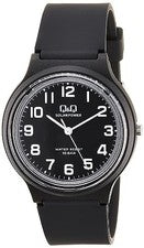 CITIZEN Q&Q Reloj Solar E04A-001VK Negro 10ATM Impermeable Analógico Ligero