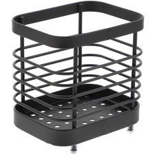 Soporte de drenaje para utensilios de cocina de acero inoxidable soporte organizador