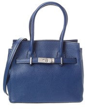 Bolso de mano italiano de cuero para mujer