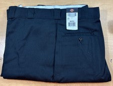 Pantalón de trabajo Dickies para hombre 50x37U (sin dobladillo) negro 874 ropa de trabajo industrial (6495)