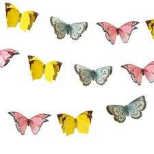 Guirnalda de mariposas cumpleaños hogar jardín verano boda fiesta decoración